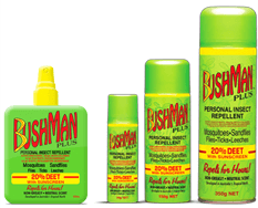 Bushman 3 Can lineup of Bushman Products